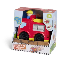 Camion friction police ou pompier 16,4x10,5xH15,4cm - 2 modèles