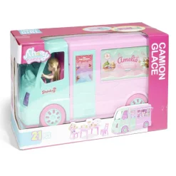 Camion glace avec poupée Amelia 21 pièces