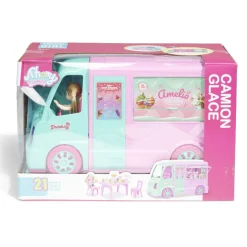 Camion glace avec poupée Amelia 21 pièces