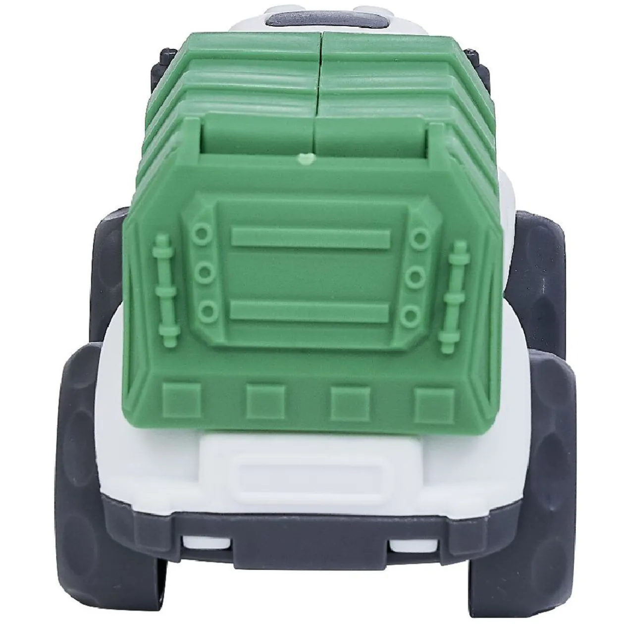 Camion poubelle plastique vert 10x6,5xH7 cm