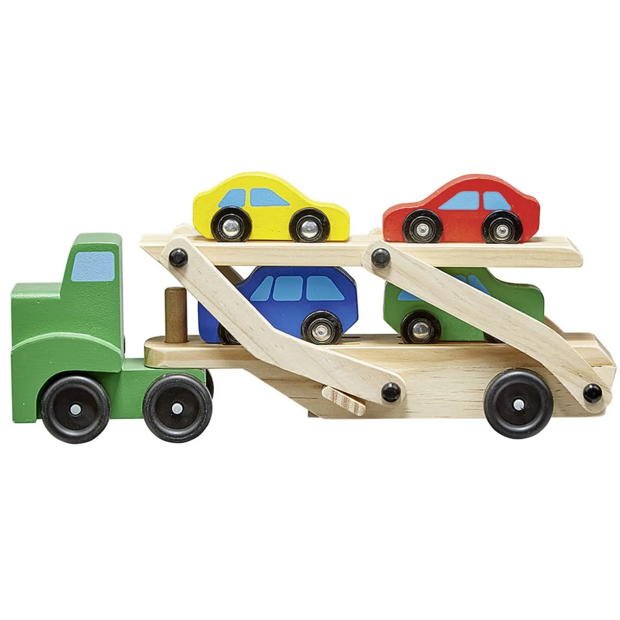 Camion transporteur 4 voitures en bois
