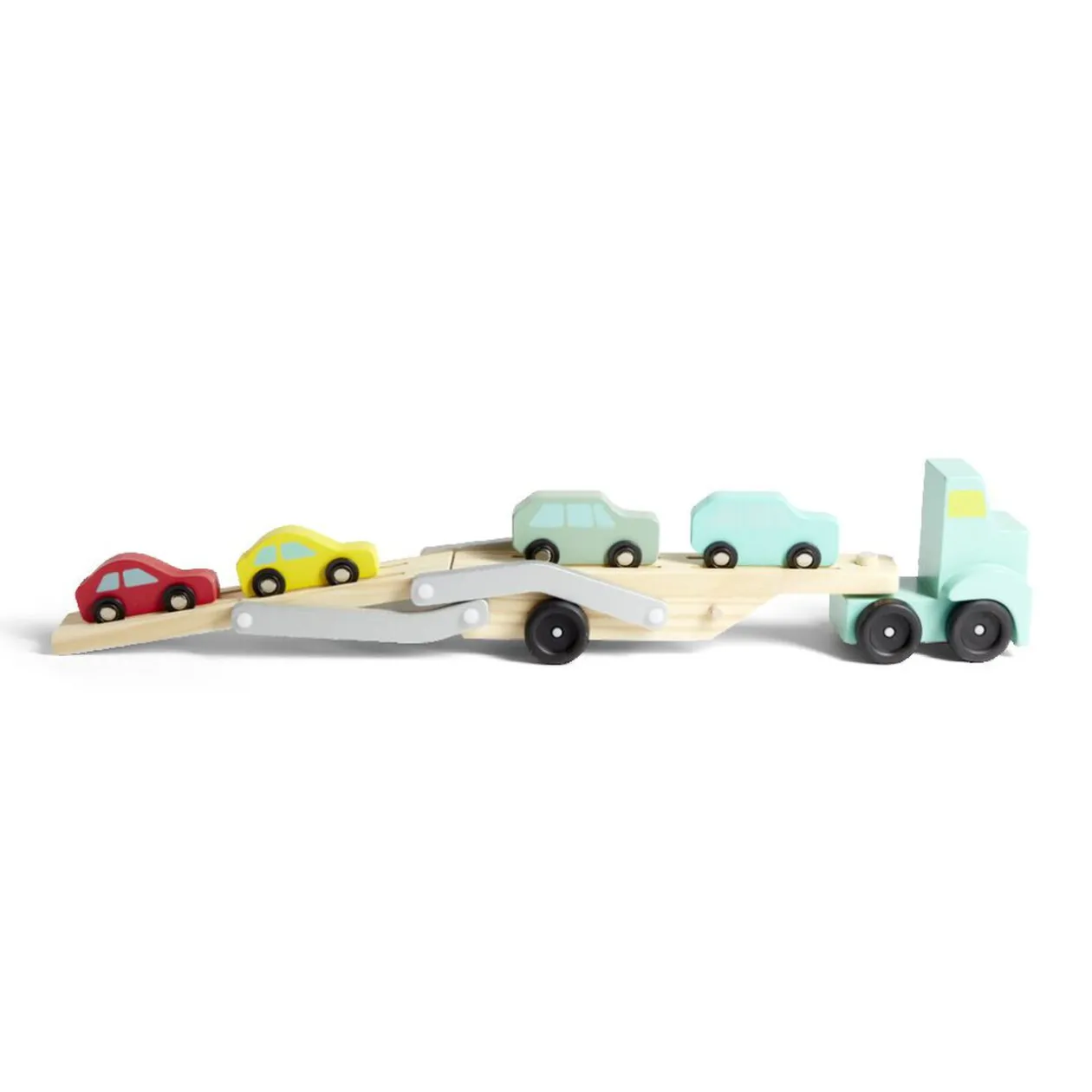 Camion transporteur 4 voitures en bois