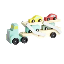 Camion transporteur 4 voitures en bois