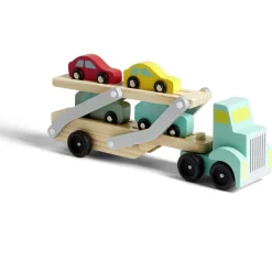 Camion transporteur 4 voitures en bois