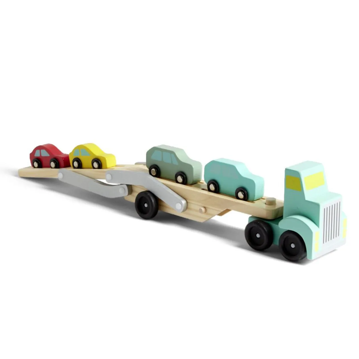 Camion transporteur 4 voitures en bois