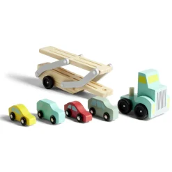 Camion transporteur 4 voitures en bois