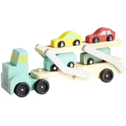 Camion transporteur 4 voitures en bois