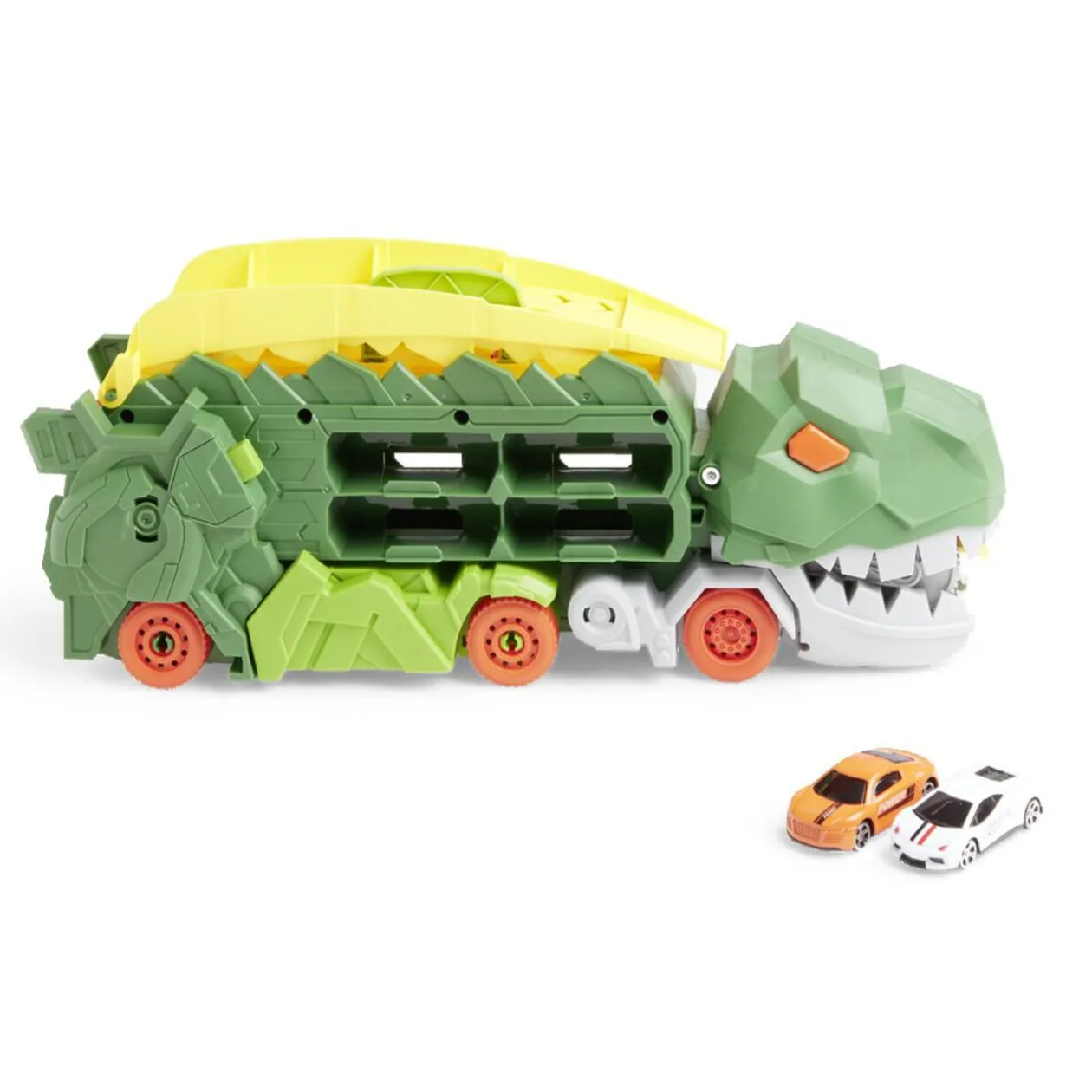 Camion transporteur dinosaure 6en1
