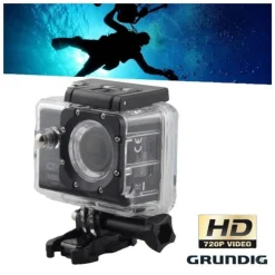 Caméra de sport Grundig HD 720p et boîtier étanche