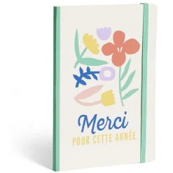 Carnet 80 pages format A5 Merci pour cette année - 4 modèles