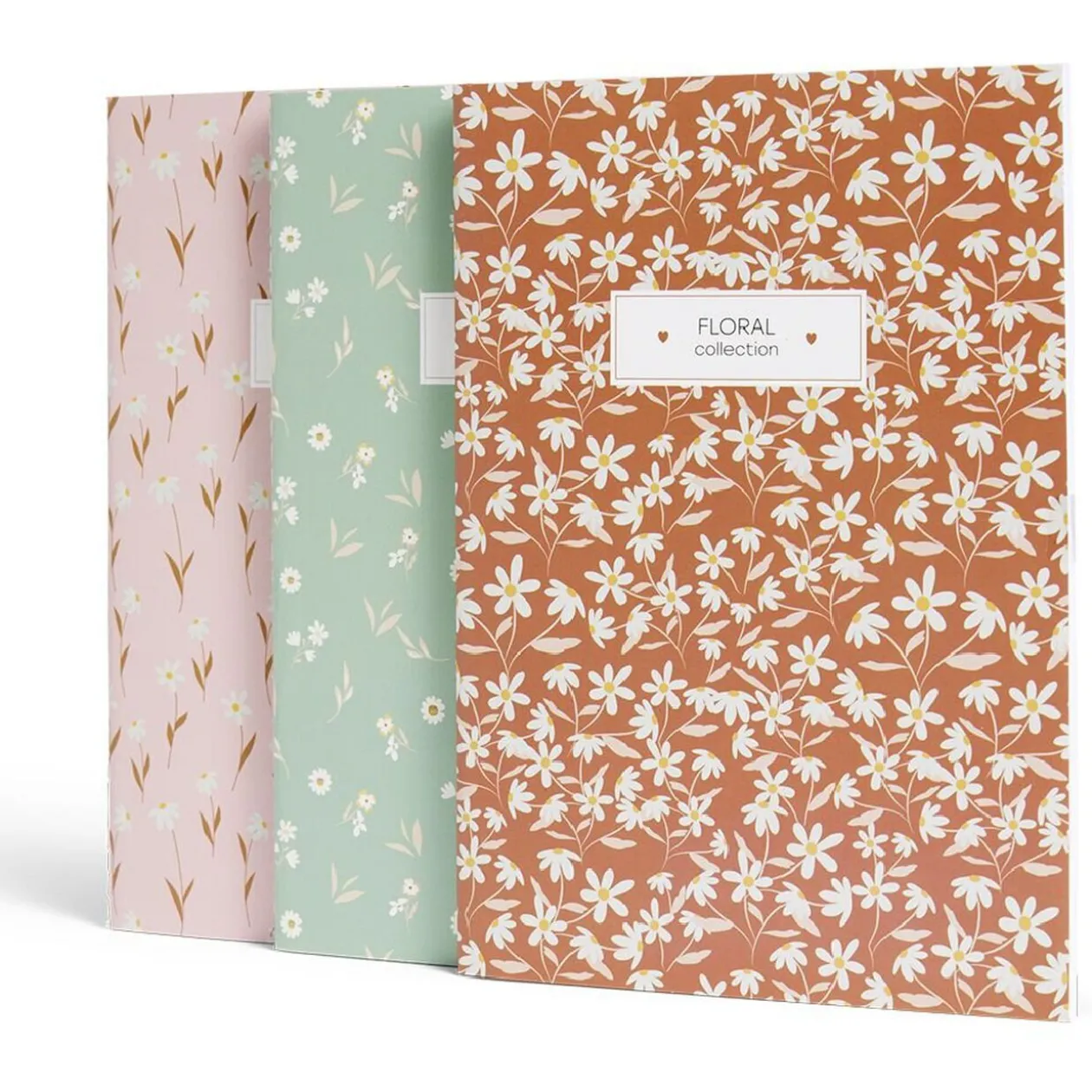 Carnet A5 champêtre à lignes 80 pages x3