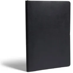 Carnet A5 noir mat à lignes 160 pages 15x21cm