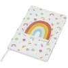 Carnet avec bloc-notes arc-en-ciel 80 feuilles