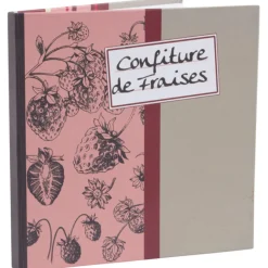 Carnet de recettes design confiture de fraises