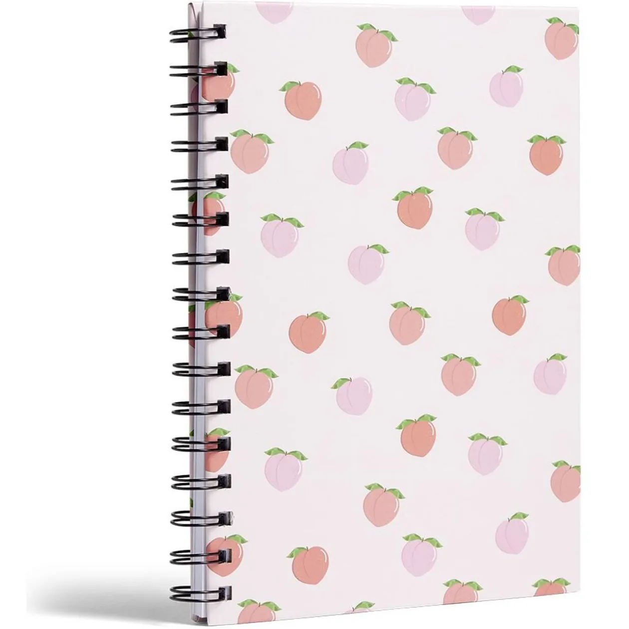 Carnet spirale A5 à lignes thème fruit pêche 160 pages