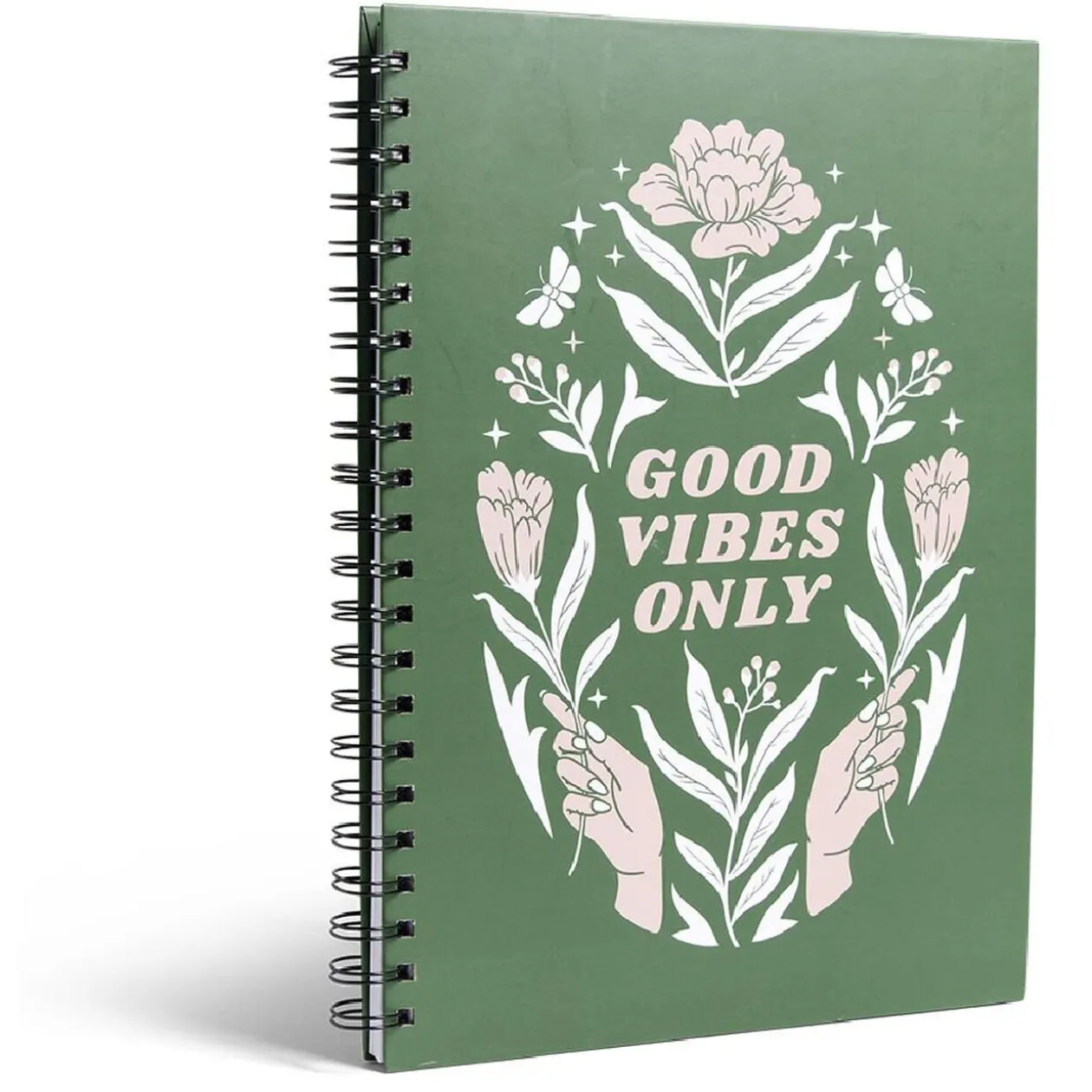 Carnet spirale A4 à lignes Good Vibes Only 200 pages