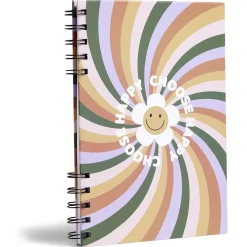 Carnet spirale A5 à lignes Happy Choose 160 pages