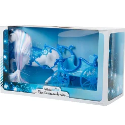 carrosse bleu et son cheval