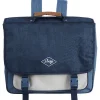 Cartable primaire bleu effet jean vintage