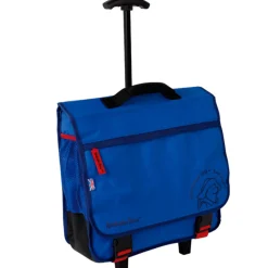 Cartable trolley bleu