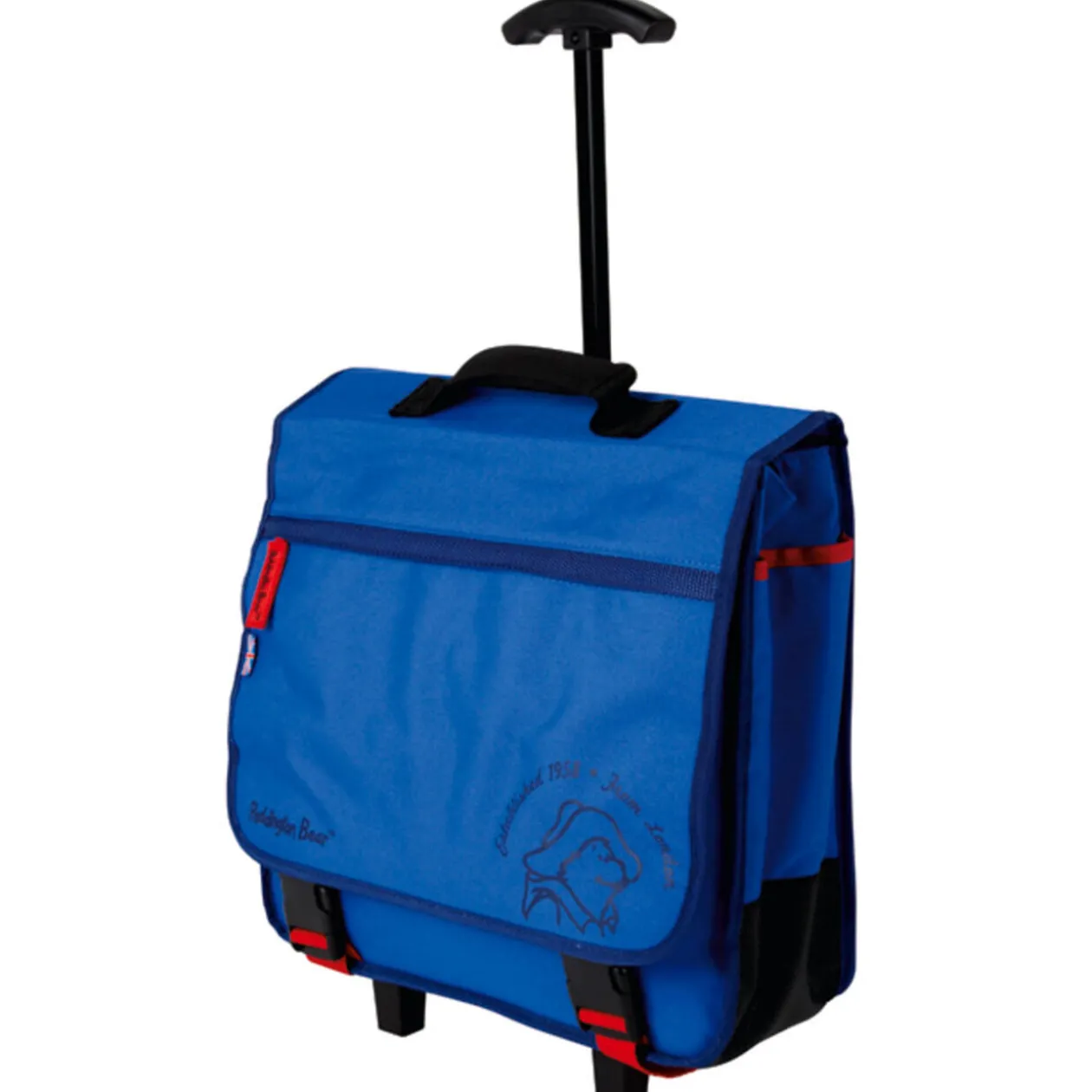 Cartable trolley bleu