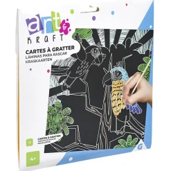 Carte a gratter, papier