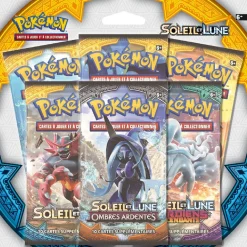 Carte Pokémon pack booster soleil et lune x 6