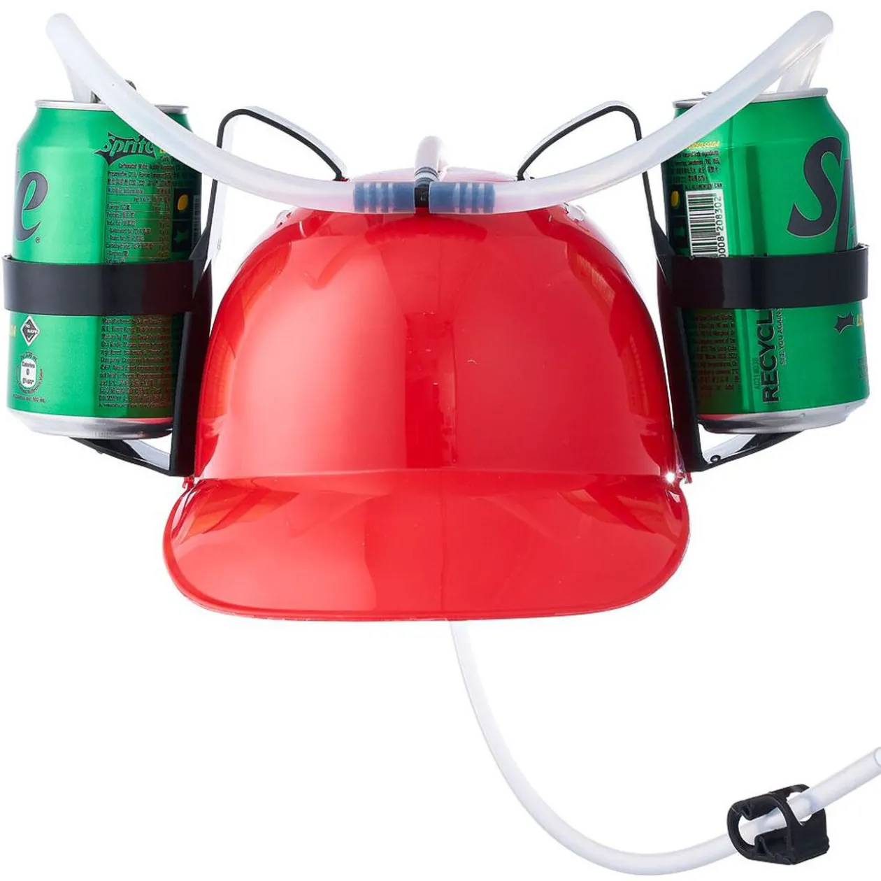 Casque à boisson double rouge