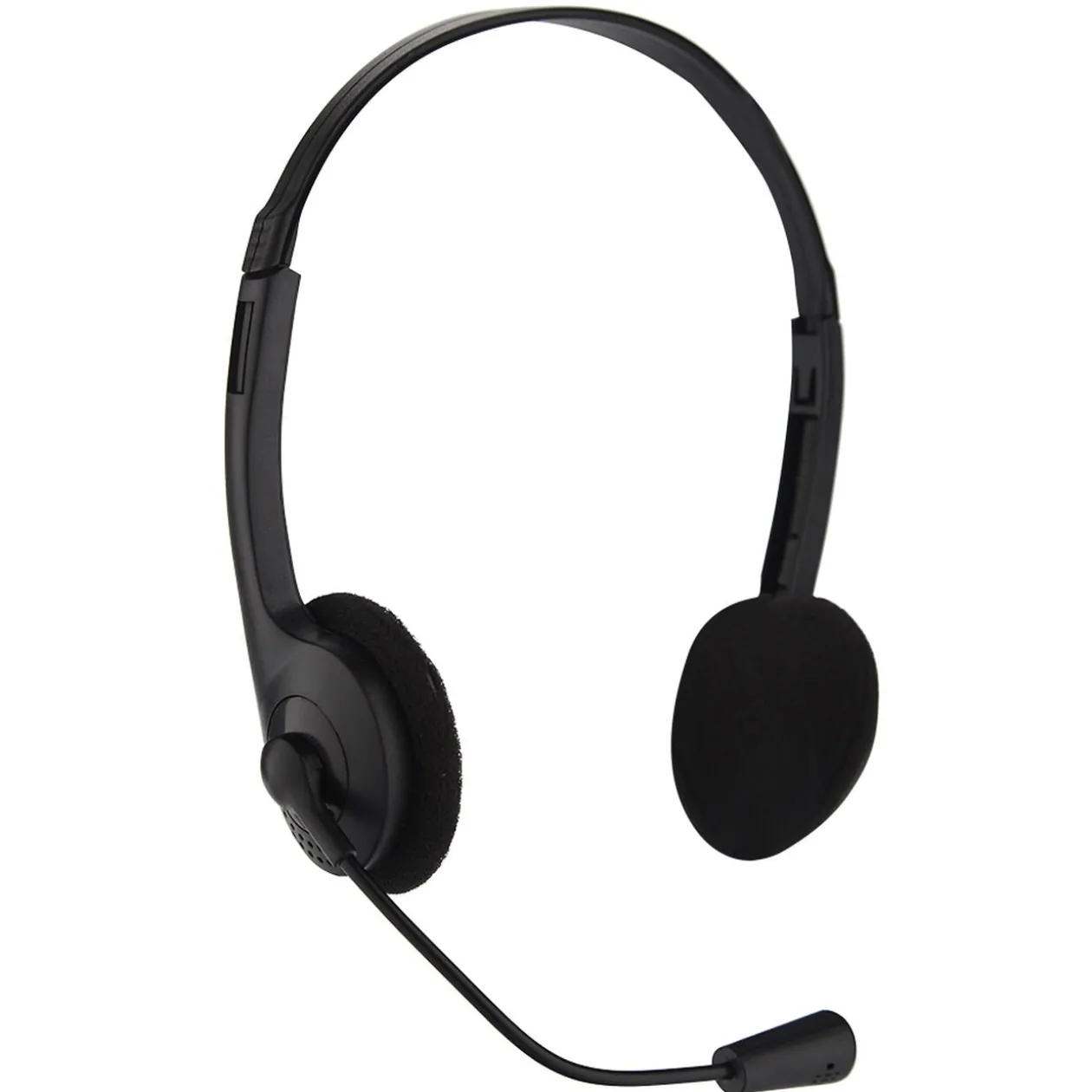 Casque gaming avec micro flexible réglable noir
