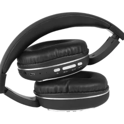 Casque vintage Bluetooth noir argent