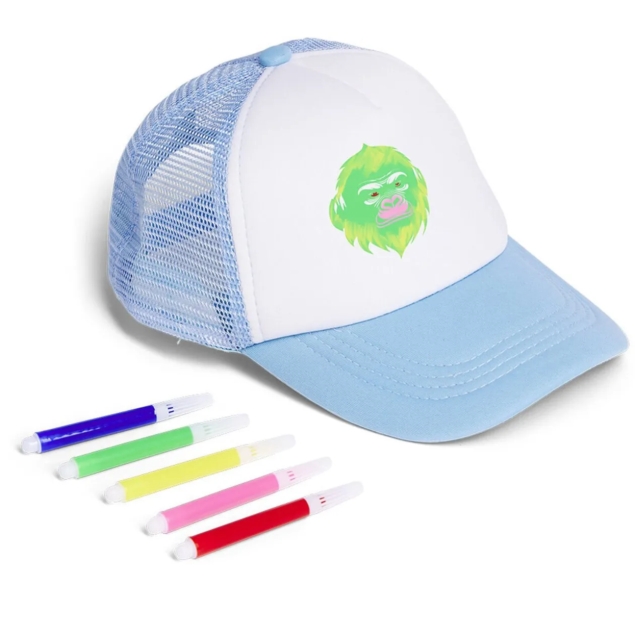 Casquette à colorier et crayons T56/58