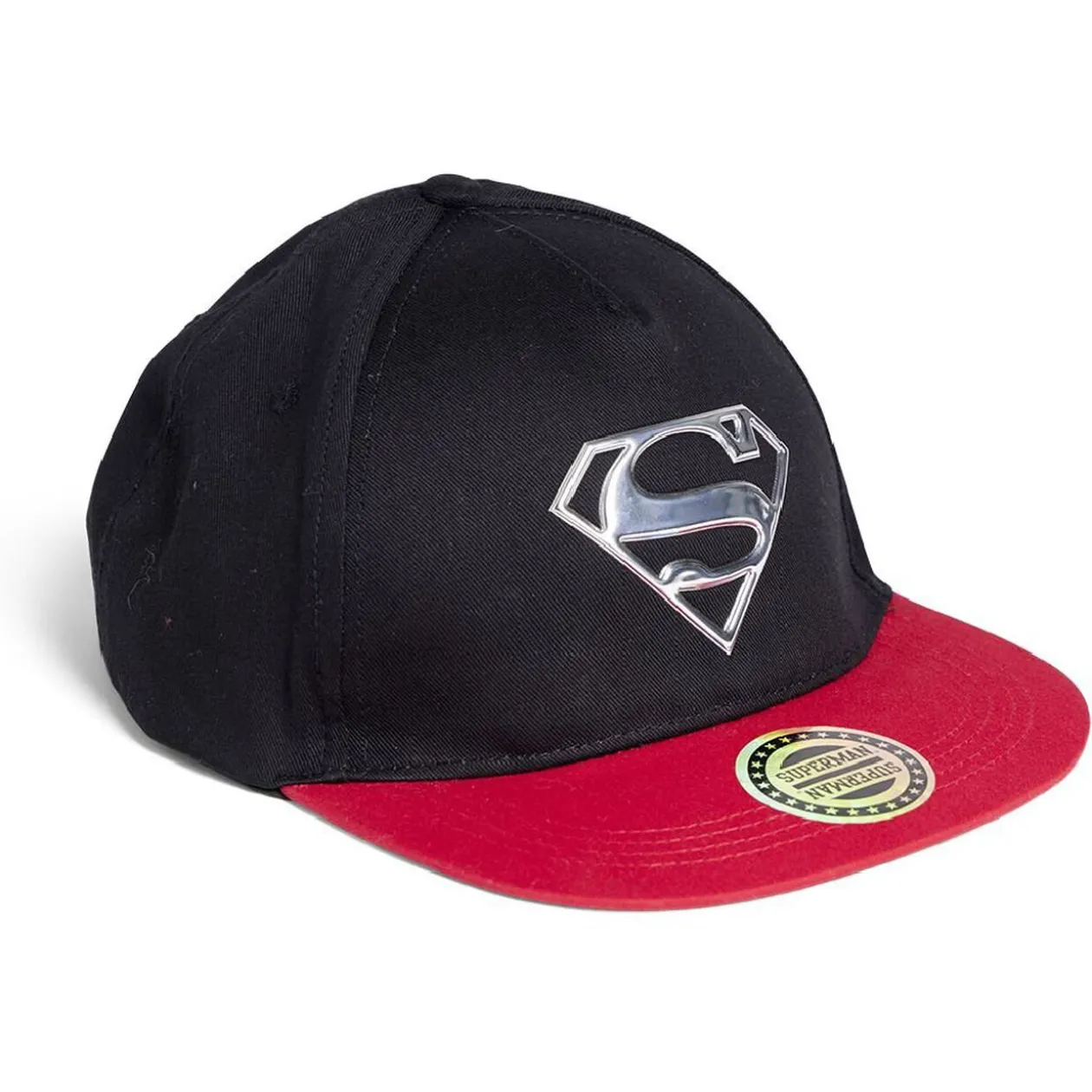 Casquette Superman coton noir et rouge