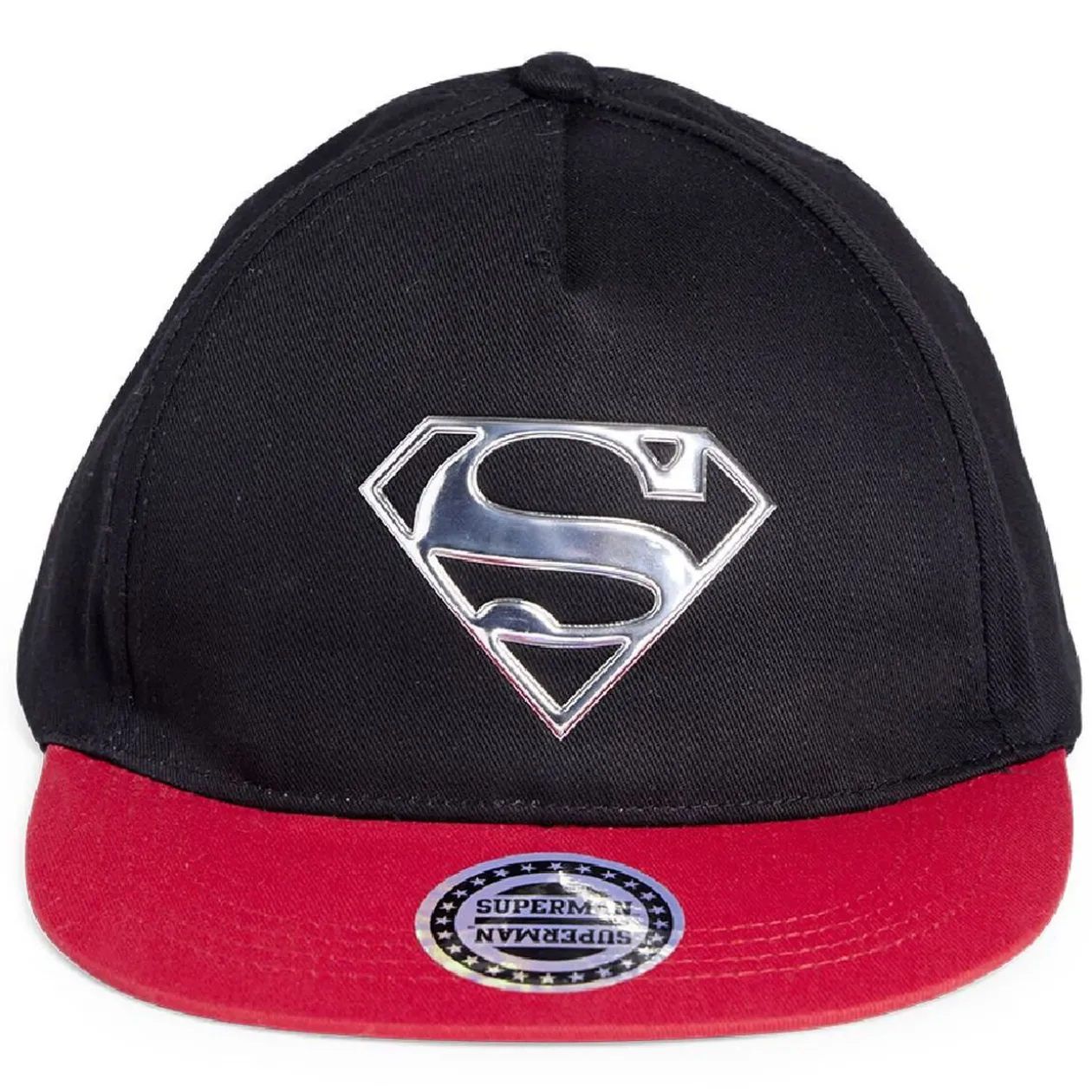 Casquette Superman coton noir et rouge