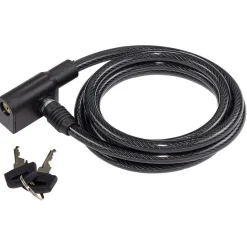 Câble antivol spirale avec 2 clés