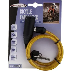Câble anti-vol vélo + 2 clés