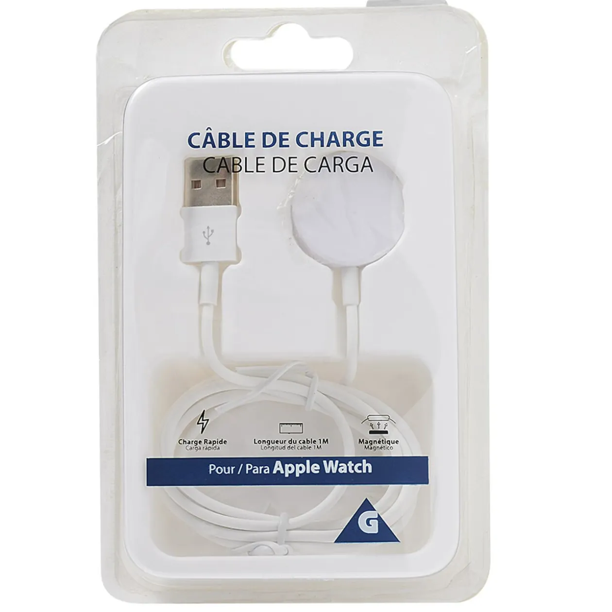 Câble chargeur magnétique compatible Apple Watch