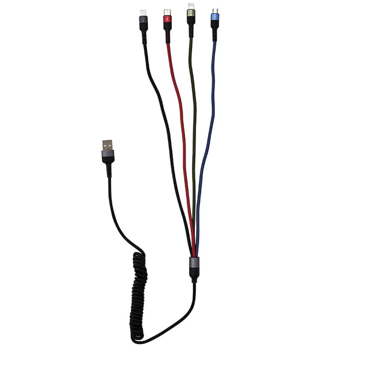 Câble de charge 4en1 multimédia 1,5 m