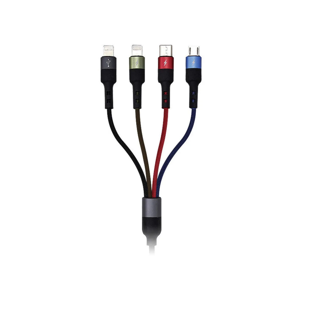 Câble de charge 4en1 multimédia 1,5 m