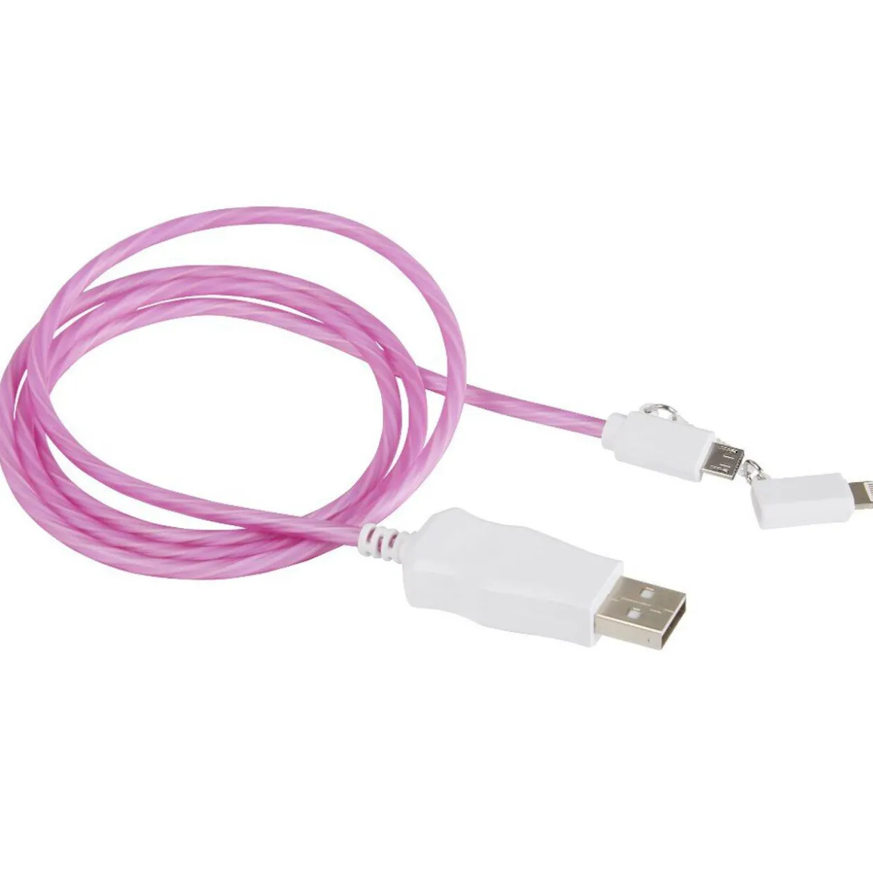 Câble de charge USB 2en1 lumineux 1M