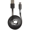 Câble de charge USB-C plat 1 m blanc ou noir