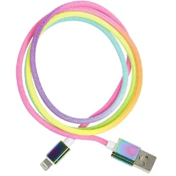 Câble lightning multicolore Iphone charge et transfert de données