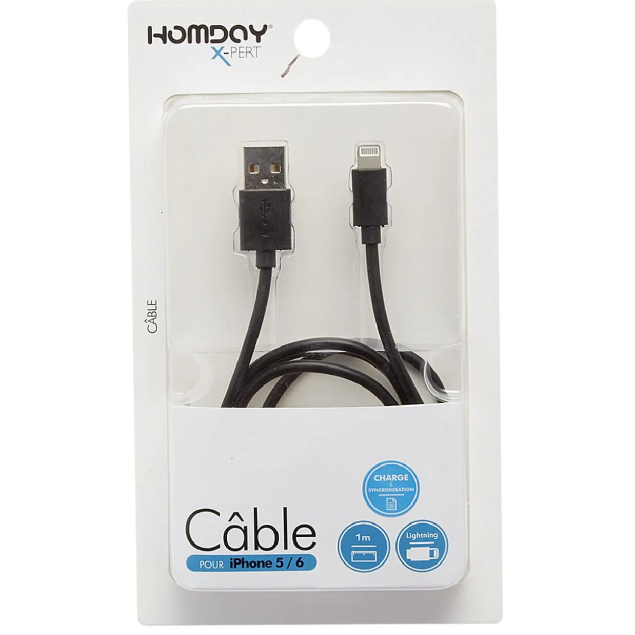 Câble pour iPhone 5 et 6