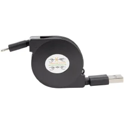 Câble USB rétractable embout lightning