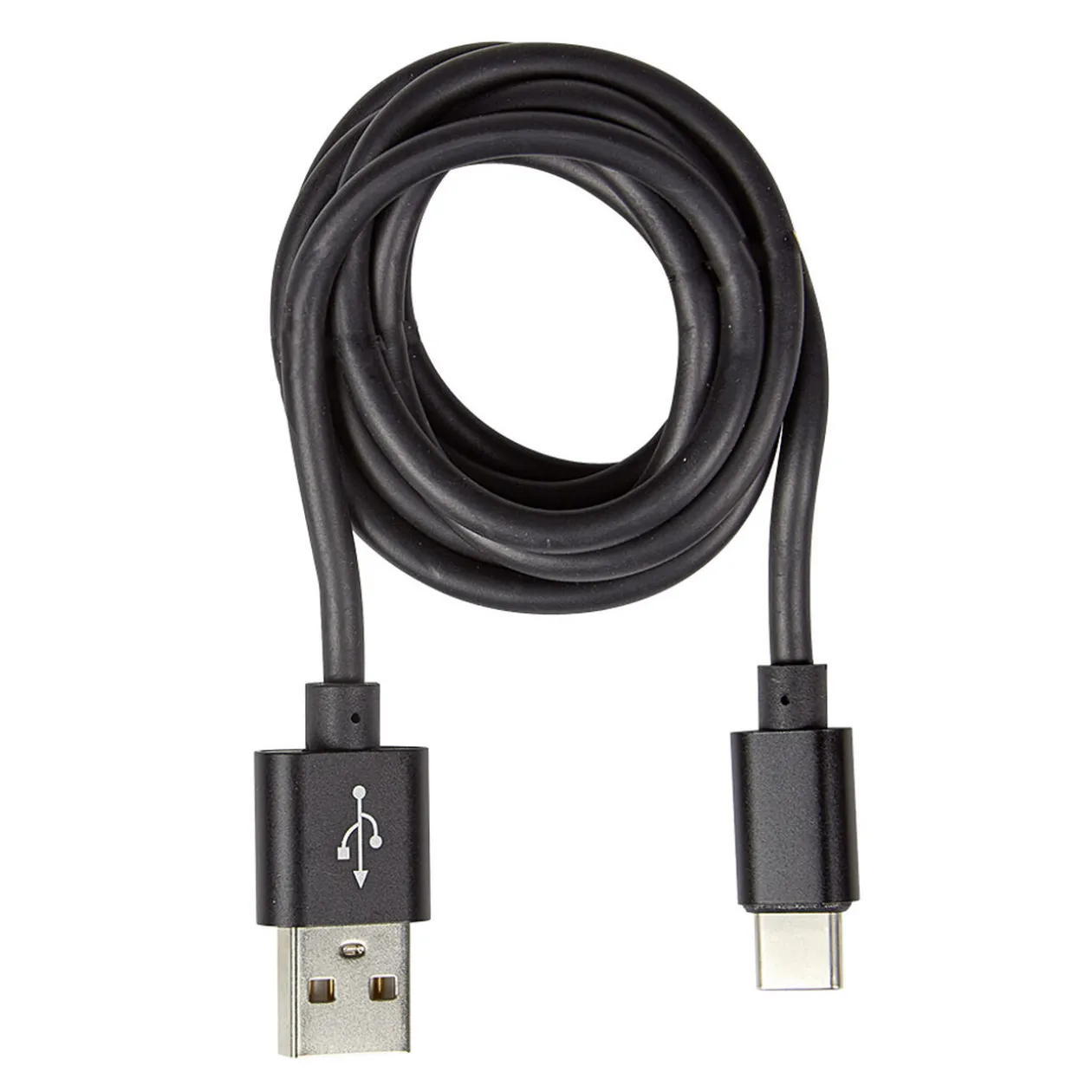 Câble USB vers USB C plastique PP Noir charge rapide