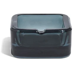 Cendrier carré en verre coloré