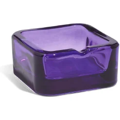 Cendrier carré en verre coloré