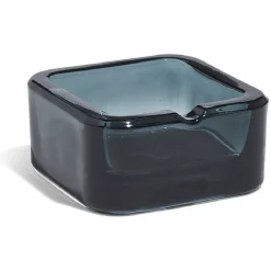 Cendrier carré en verre coloré