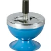 Cendrier poussoir bleu