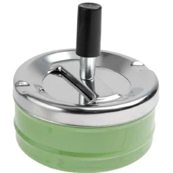 Cendrier poussoir rotatif