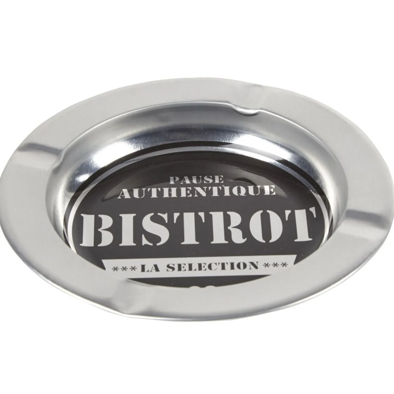 Cendrier rond inscription Pause authentique Bistrot La Sélection